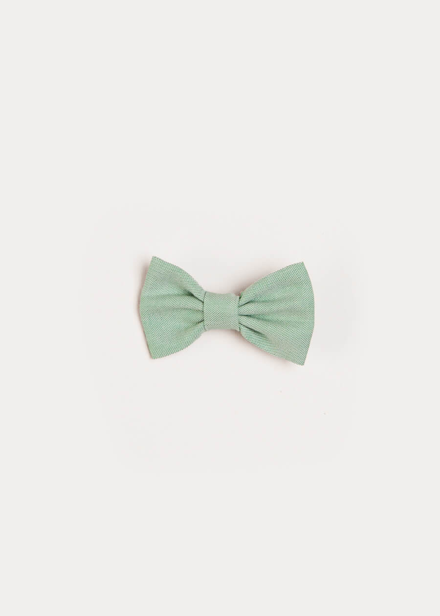 Plain Small Bow Clip in Green HAIR ACCESSORIES from Pepa London US