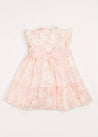 Tulle Floral Sleeveless Party Dress in Pink (4-10yrs) Dresses  from Pepa London US