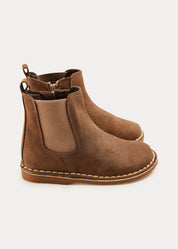 Suede Ankle Boots in Brown (24-34EU) SHOES from Pepa London