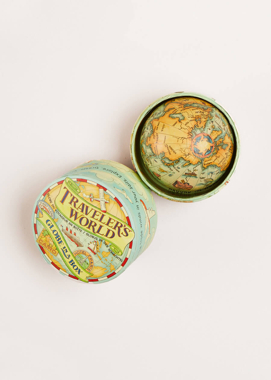 Traveller's World Globe in Box in Blue TOYS from Pepa London US