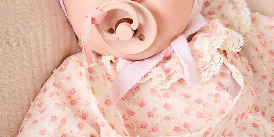 Martha Floral Ruffle Collar Lace Trim Long Sleeve Blouse in Pink (1mth-12mths) Blouses from Pepa London US