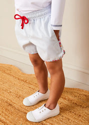 Canvas Plimsolls in White (20-34EU) Shoes from Pepa London US