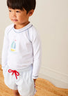 The Boat Motif Rashguard Toddler Boy Look Look from Pepa London US