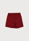 Pocket Detail Shorts With Turn-Ups in Brown (4-10yrs) Shorts  from Pepa London US