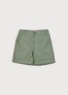 Pocket Detail Shorts With Turn-Ups in Green (4-10yrs) Shorts  from Pepa London US