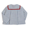 Mariner Collar Gold Button Houndstooth Jacket in Blue (4-10yrs) Coats  from Pepa London US