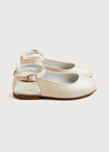 Open Heel Strappy Leather Sandals in Ivory (24-34EU) Shoes  from Pepa London US
