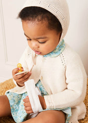 Striped Clip Dummy in Beige ACCESSORIES from Pepa London US