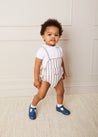 T-Bar Baby Shoes in Blue (20-24EU) Shoes  from Pepa London US