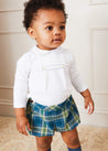 Long Sleeve Peter Pan Collar Top in White (6mths-2yrs) TOPS & BODYSUITS  from Pepa London US