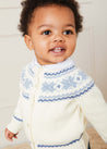 Fair Isle Cardigan in Cream (6mths-3yrs) KNITWEAR  from Pepa London US