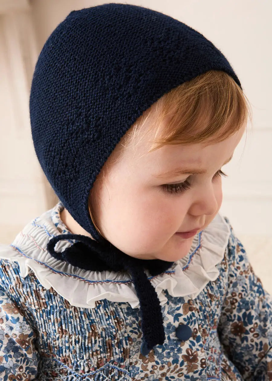 Beatrice Floral Hand Smocked Double Breasted Romper in Blue (6mths-3yrs) Rompers from Pepa London US