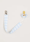 Light Check Dummy Clip in Baby Blue Accessories  from Pepa London US