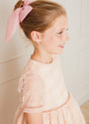 Tulle Long Bow Clip In Rose Pink HAIR ACCESSORIES  from Pepa London US