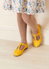 Suede Charlotte Shoes in Mustard (24-34EU) Shoes  from Pepa London US