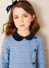 Eccleston Long Sleeve Dress in Blue (18mths-10yrs) Dresses  from Pepa London US