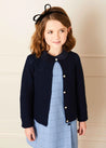 Openwork Cardigan in Navy (6mths-10yrs) Knitwear  from Pepa London US