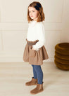 Chester Puppytooth Skirt in Caramel (4-10yrs) Skirts  from Pepa London US