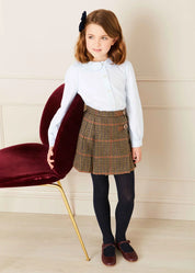 Navy Ribbed Tights (3mths-10yrs) Tights from Pepa London US
