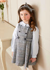 Walton Boucle Dress in Blue (12mths-10yrs) Dresses  from Pepa London US