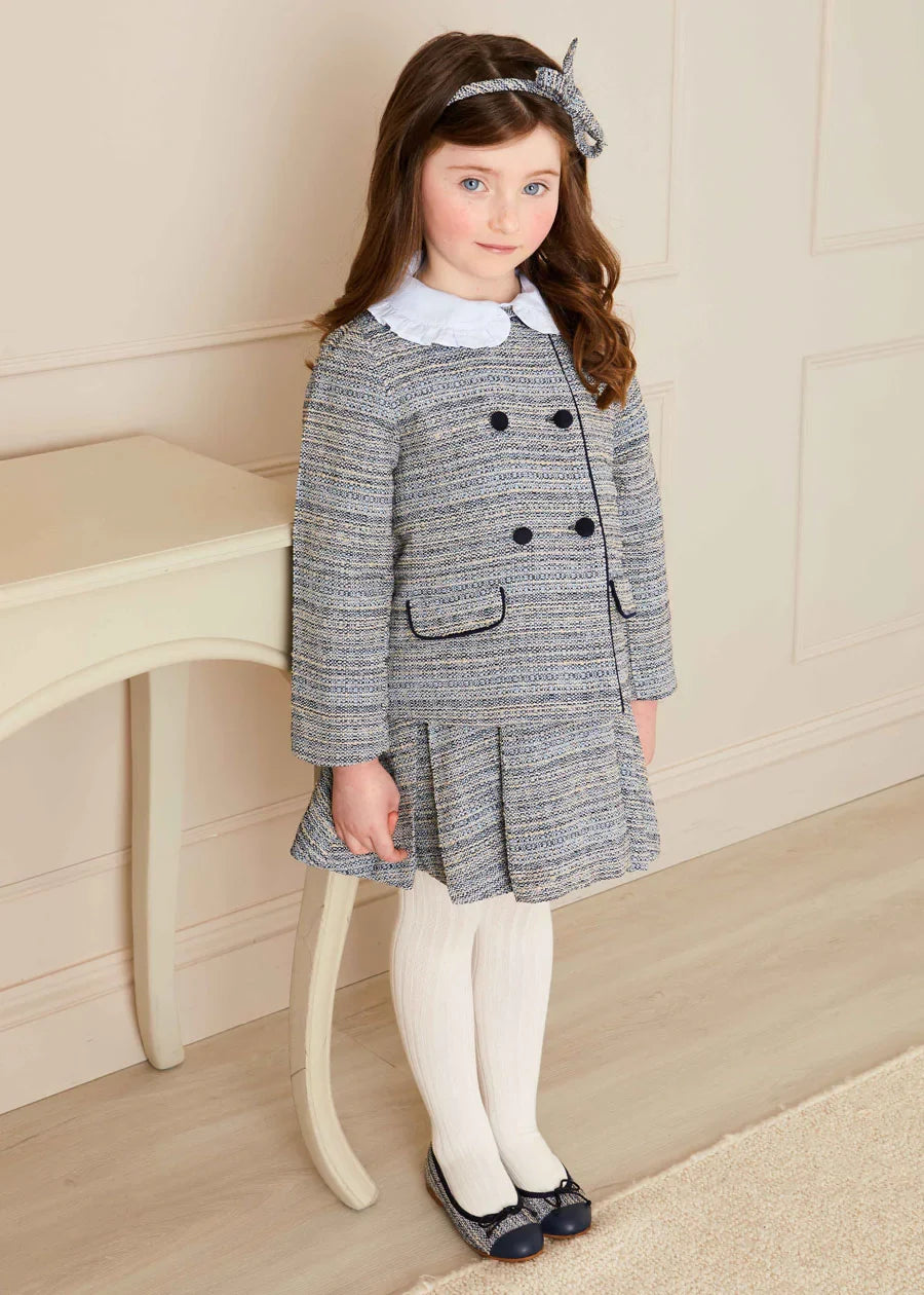Walton Boucle Jacket in Blue (4-10yrs) Coats  from Pepa London US