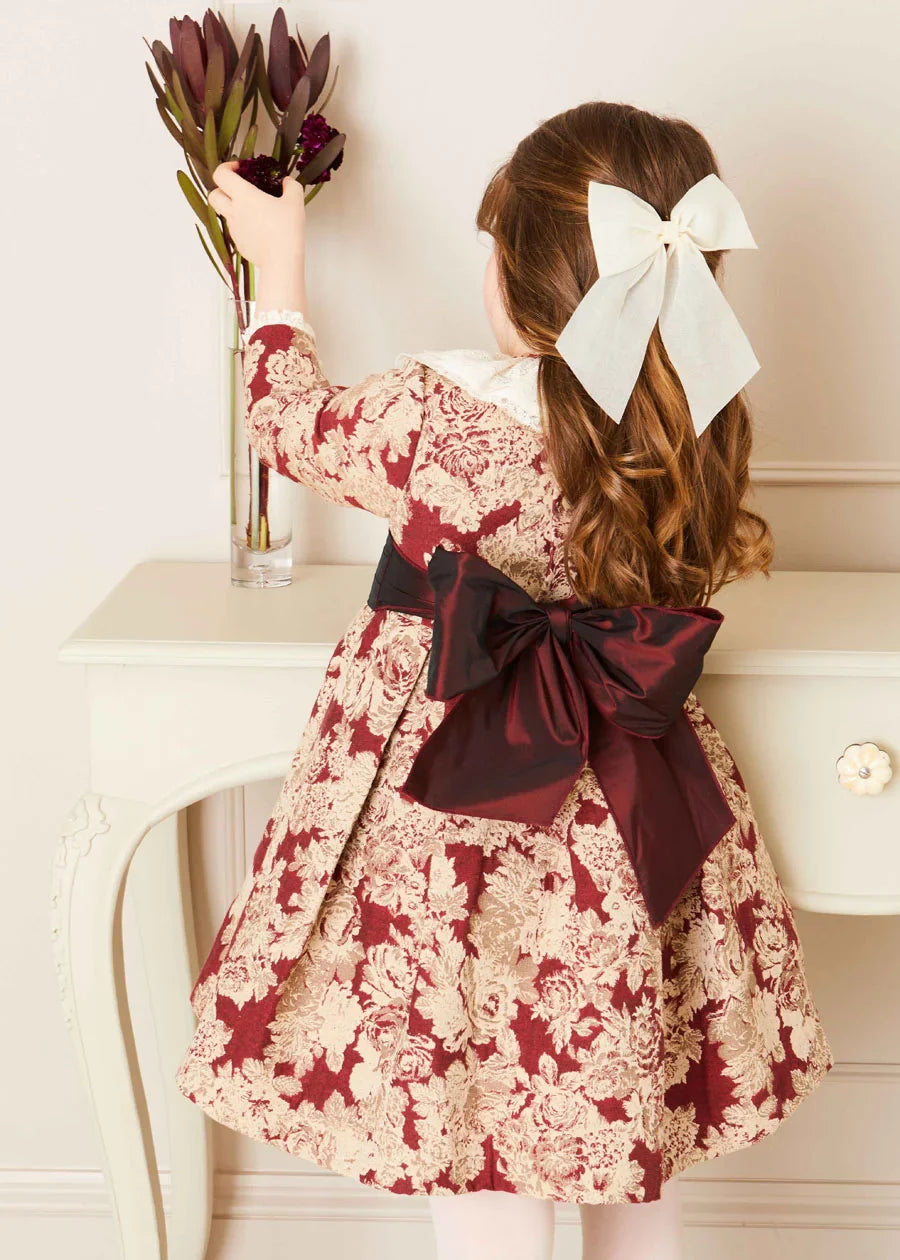 Tulle Long Bow Clip In Cream HAIR ACCESSORIES from Pepa London US