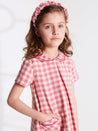 Vintage Gingham Check Dress in Raspberry Red (12mths-10yrs) Dresses  from Pepa London US