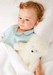 Rochester Striped All-In-One Pyjamas in Green (9mths-2yrs) ALL-IN-ONES from Pepa London US