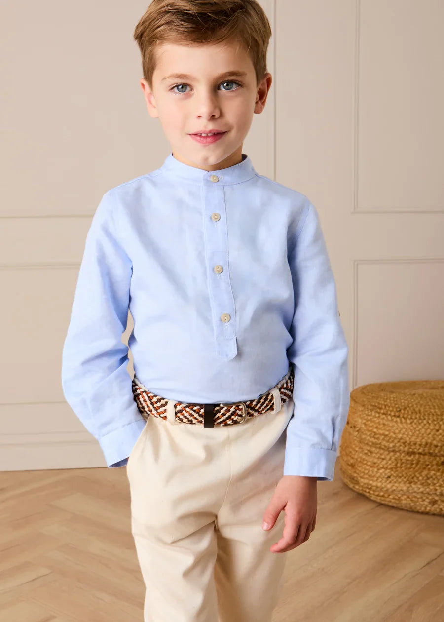 Elasticated Waist Trousers in Cream (18mths-5yrs)