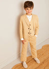 Plain Light Linen Blazer in Beige (4-10yrs) COATS from Pepa London US