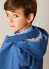 Double Breasted Coat With Detachable Hood in Blue (18mths-10yrs) COATS from Pepa London US