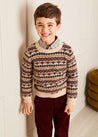 The All-Over Fair Isle Cream Jumper Boy Look Look  from Pepa London US