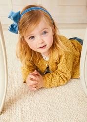 Velvet Hair-Band in Blue HAIR ACCESSORIES from Pepa London