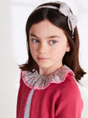 Floral Ruffle Collar Cotton Top in Pink (2-10yrs) Tops & Bodysuits  from Pepa London US