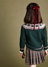 Classic Fair Isle Merino Wool Jumper in Green (12mths-10yrs) Knitwear  from Pepa London US