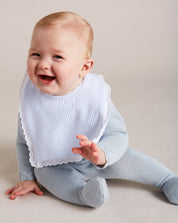 Blue Striped Cotton Bib ACCESSORIES from Pepa London US