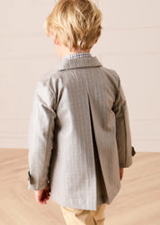 Sloane Check Raincoat with Pockets in Camel (4-10yrs) Coats from Pepa London US