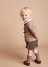 Tweed Bloomers With Braces in Brown (9mths-2yrs) Bloomers from Pepa London US