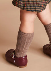 T-Bar Baby Shoes in Burgundy (20-26EU) Shoes from Pepa London US