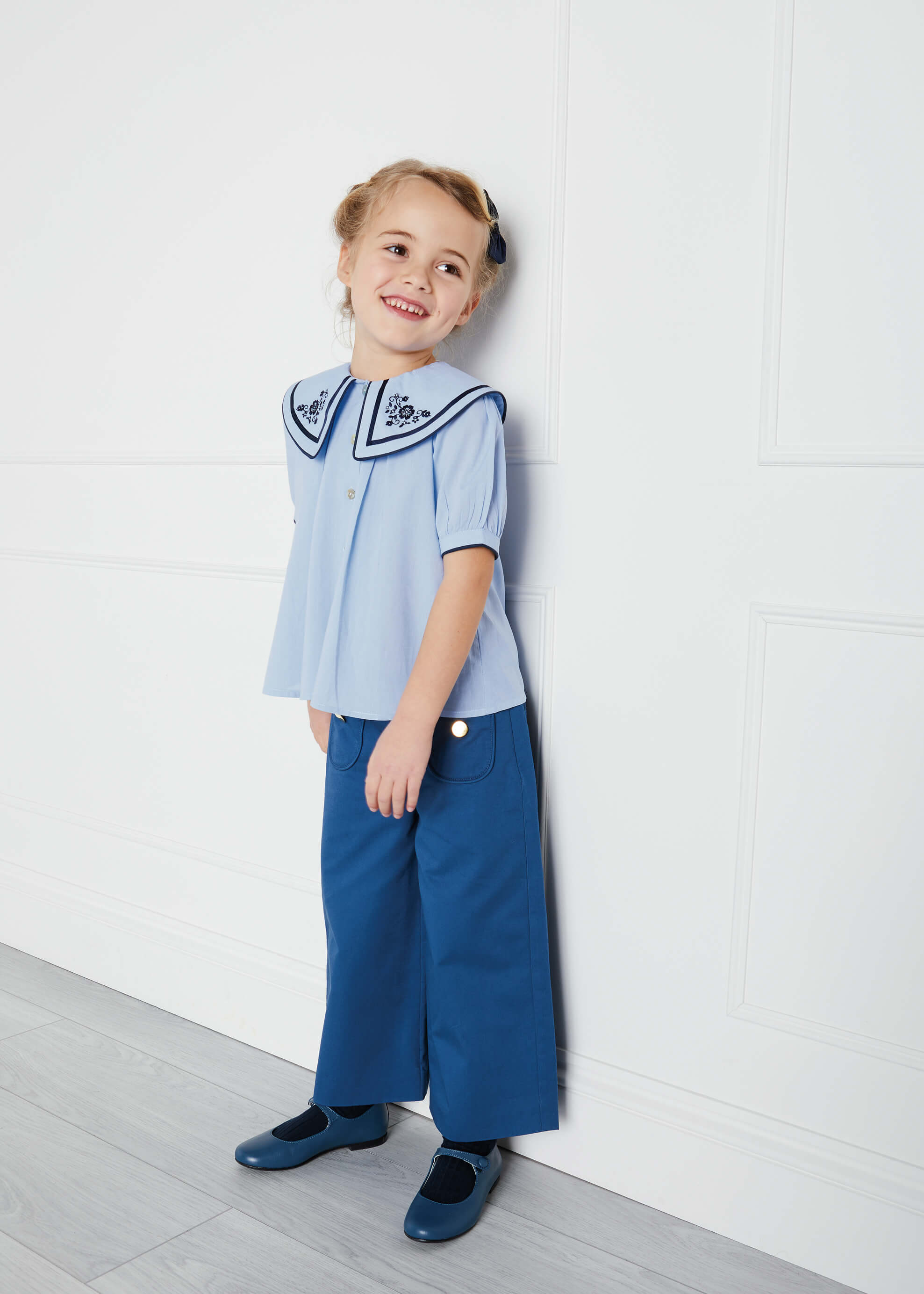 Openwork short socks - Navy (3mths-8yrs) Socks  from Pepa London US