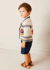 The Knitted Boat Cardigan Toddler Boy Look Look from Pepa London US