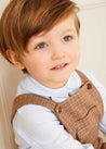 The Chester Check Short Dungarees Baby Boy Look Look  from Pepa London US