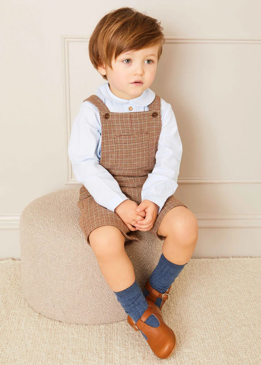 Blue Peter Pan Collar Shirt With Front Pleat (12mths-3yrs) Shirts from Pepa London US