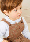 Chester Puppytooth Dungarees in Caramel (18mths-4yrs) Dungarees  from Pepa London US