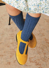 Suede Charlotte Shoes in Mustard (24-34EU) Shoes from Pepa London US