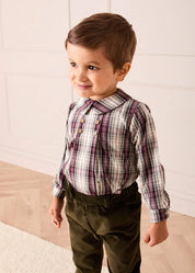 Corduroy Chino Trousers in Green (18mths-5yrs) Trousers from Pepa London US