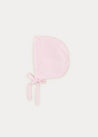 Baby Bonnet In Pink (S-L) KNITTED ACCESSORIES  from Pepa London