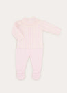 Cable Detail Knitted Set In Baby Pink (1-9mths) KNITTED SETS  from Pepa London US