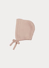 Cable Detail Knitted Bonnet in Beige (S-L) #N/A  from Pepa London US