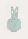 Knitted Openwork Dungarees in Green (1-6mths) Dungarees  from Pepa London US
